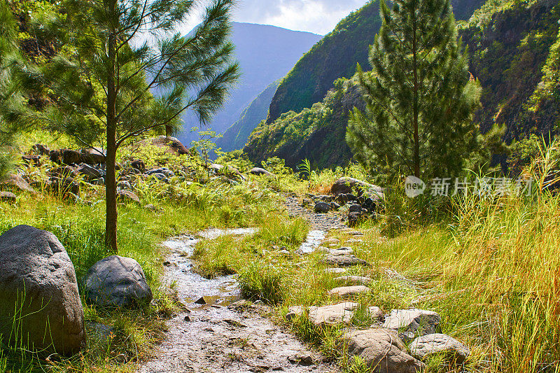 土路- Riviere des Galets;留尼汪岛